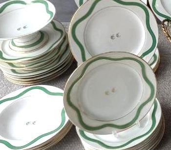 COPELAND SPODE 75 PIECE MONOGRAMMED DINNER SERVICE SET (1 of 16)