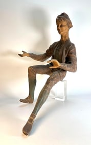 VINTAGE PETER PAN PAPER MACHE SCULPTURE