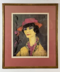 SIGNED LITHOGRAPH OF COCO CHANEL BY GEORGETTE TAVE