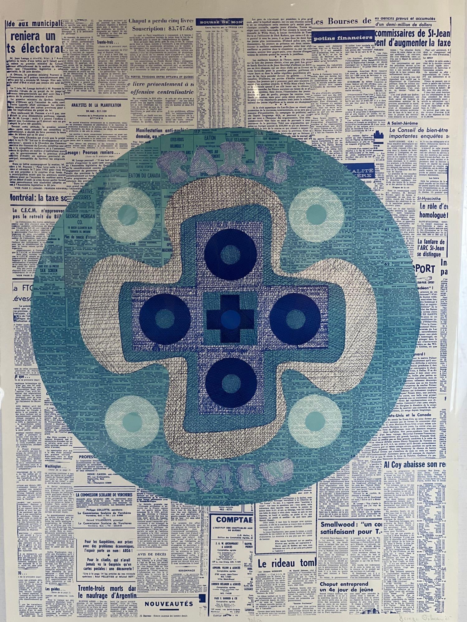 VINTAGE PARIS REVIEW POSTER, PENCIL SIGNED, GEORGE ORTMAN 90/150 (1965) (1 of 6)