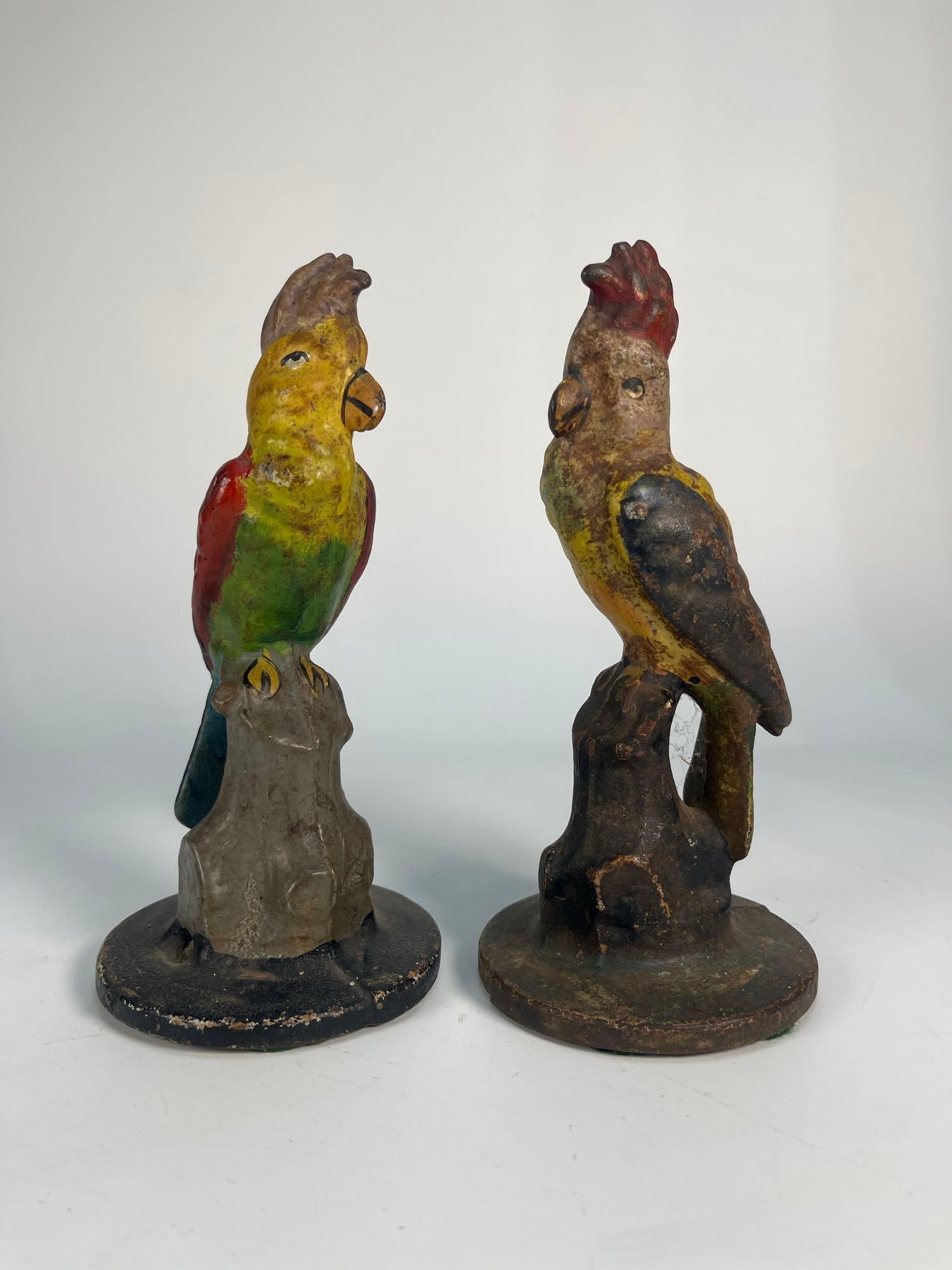 SET OF TWO BIRD CAST IRON DOORSTOP (1 of 7)