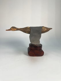 WOODEN FLYING DUCK DECOY