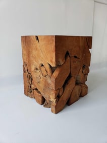 VINTAGE TEAK DRIFTWOOD STYLE ROOT STAND / TABLE