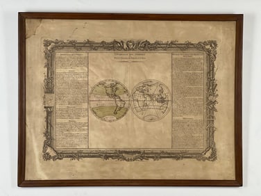 18TH CENTURY DIVERSITE DES OMBRES MAP: CLAUDE BUY DE MORNAS, 1761