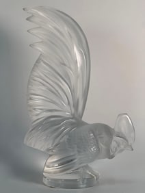 LALIQUE CRYSTAL ROOSTER FIGURINE