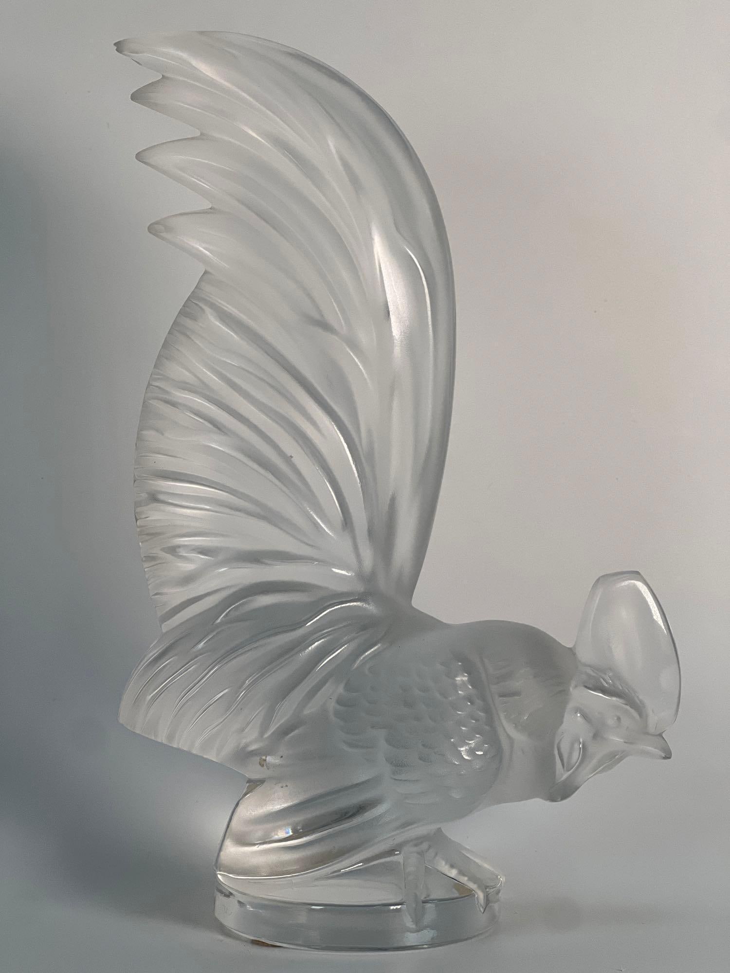 LALIQUE CRYSTAL ROOSTER FIGURINE (1 of 11)