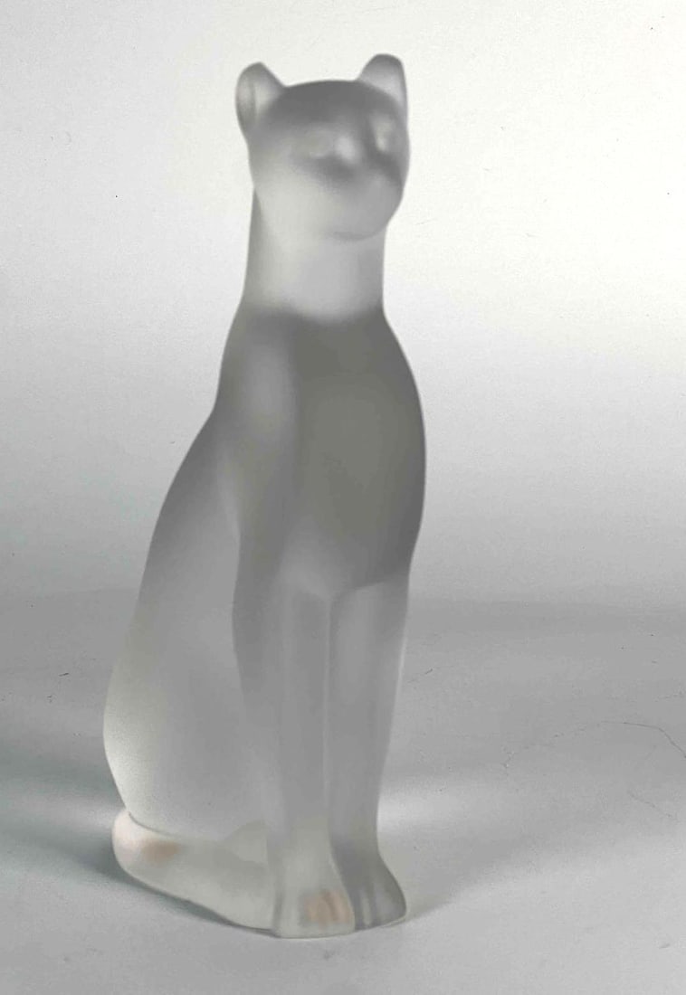 RARE BACCARAT CRYSTAL CAT FIGURINE (1 of 10)