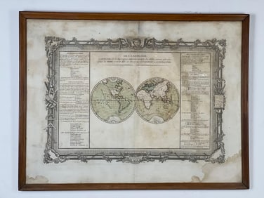 FARMED DE LA GEOLOGIE MAP, PARIS 1762-1764