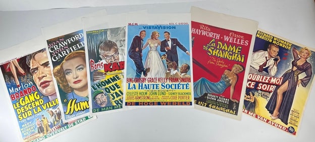 DISCOVERY LOT: 21 BELGIAN PRINT VINTAGE MOVIE POSTERS