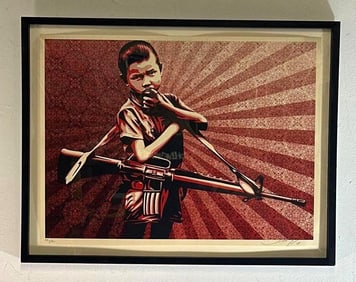 SHEPHARD FAIREY DUALITY OF HUMANITY #5 SIGNED PRINT 291/450