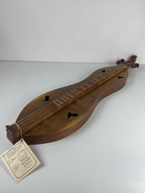 VINTAGE APPALACIAN MOUNTAIN DULCIMERS, WARREN A. MAY "BLUE PEARL" WALNUT DULCIMER