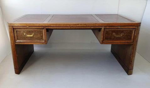 ALEX STUART DESIGN LEATHER TOP DESK