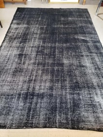 STARBOARD BLACK 100% WOOL, HAND KNOTTED RUG FROM CROSBY STREET STUDIOS, NYC (Lot 1 of 2)