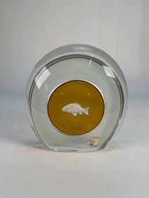 BOHEMIAN CRYSTAL EMBOSSED FISH
