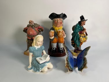 DISCOVERY LOT: PORCELAIN ASSORTMENT OF ROYAL DOULTON AND VOLKSTEAD