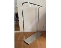 CUSTOM MODERN CURVED CHROME DESIGNER CLOTHING RACK AF  (4 OF 5)