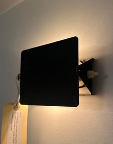 MID-CENTURY MODERN CHARLOTTE PERRIAND CP1 WALL SCONCE - BLACK SHADE (3 OF 5)