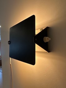 MID-CENTURY MODERN CHARLOTTE PERRIAND CP1 WALL SCONCE - BLACK SHADE (4 OF 5)