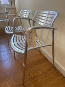 JORGE PENSI TOLEDO CHAIR - ALUMINUM(LOT 3 OF 17 )