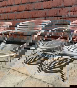 JORGE PENSI TOLEDO CHAIR - ALUMINUM(LOT 4 OF 17 )
