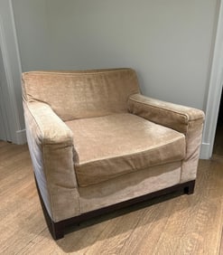 CHRISTIAN LIAIGRE BEIGE MID-CENTURY MODERN STYLE CLUB CHAIR