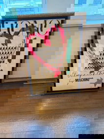 LARGE MOSCHINO "HOMO" ART PIECE