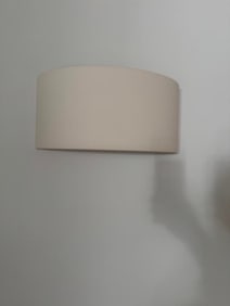 PAIR OF MID-CENTURY MODERN WHITE DRUM WALL SCONCES (LOT 2 OF 2)