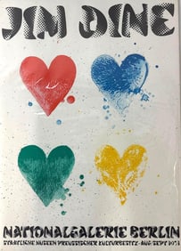 ORIGINAL JIM DINE NATIONAL GALLERY OF BERLIN POSTER (1971)