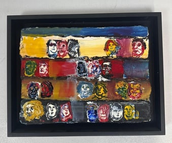 BOB WITZ ACRYLIC PAINTING ON CANVAS
