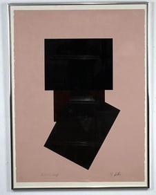 VINTAGE GEOMETRIC SIGNED ARTIST PROOF PRINT (1980'S)