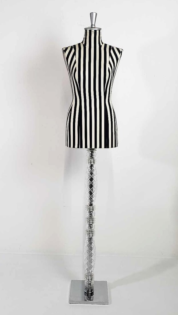 PHILIPPE STARCK FOR JEAN PAUL GAULTIER STRIPED FEMALE DRESSFORM MANNEQUIN (1 of 14)