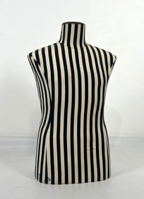 JEAN PAUL GAULTIER STRIPED MALE BUST FORM MANNEQUIN