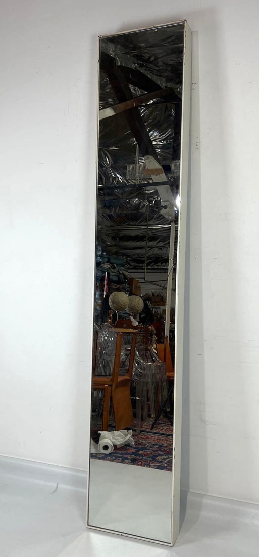 LARGE WHITE LEANING WALL MIRROR (2 of 2) (1 of 13)