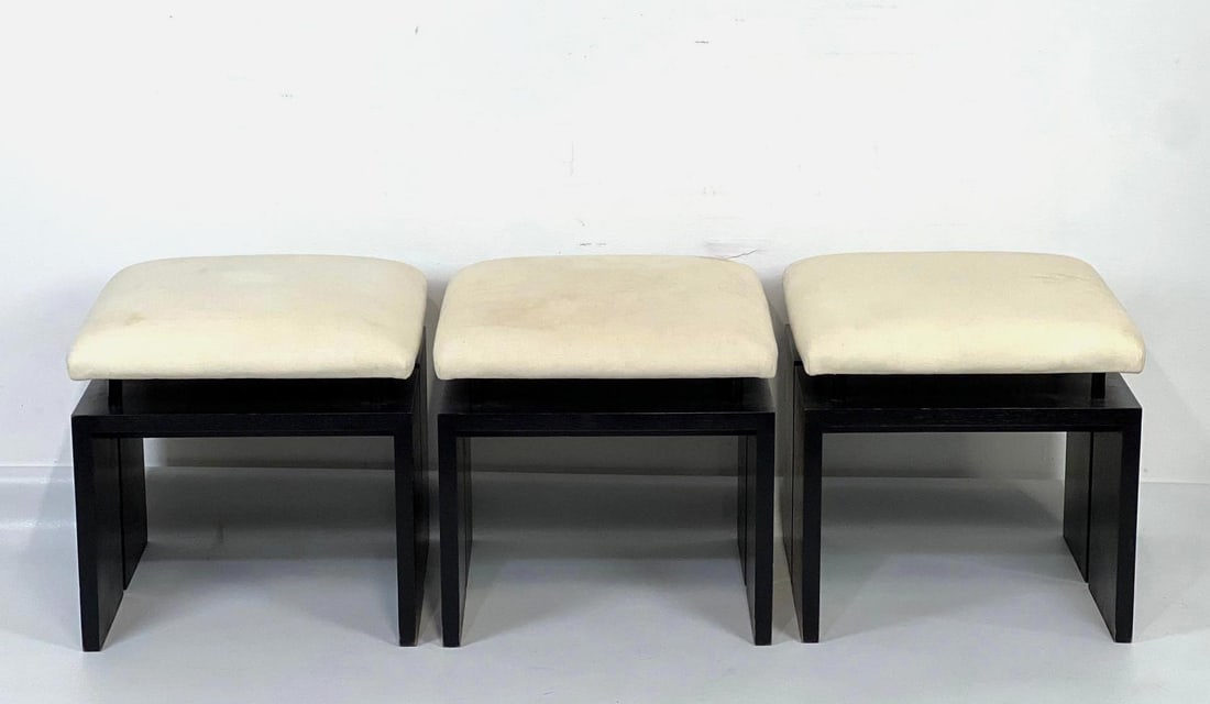 TRIO OF MID-CENTURY MODERN TOMMI PARZINGER STYLE STOOLS FROM THE PHILOSOPHY BOUTIQUE NYC (1 of 13)