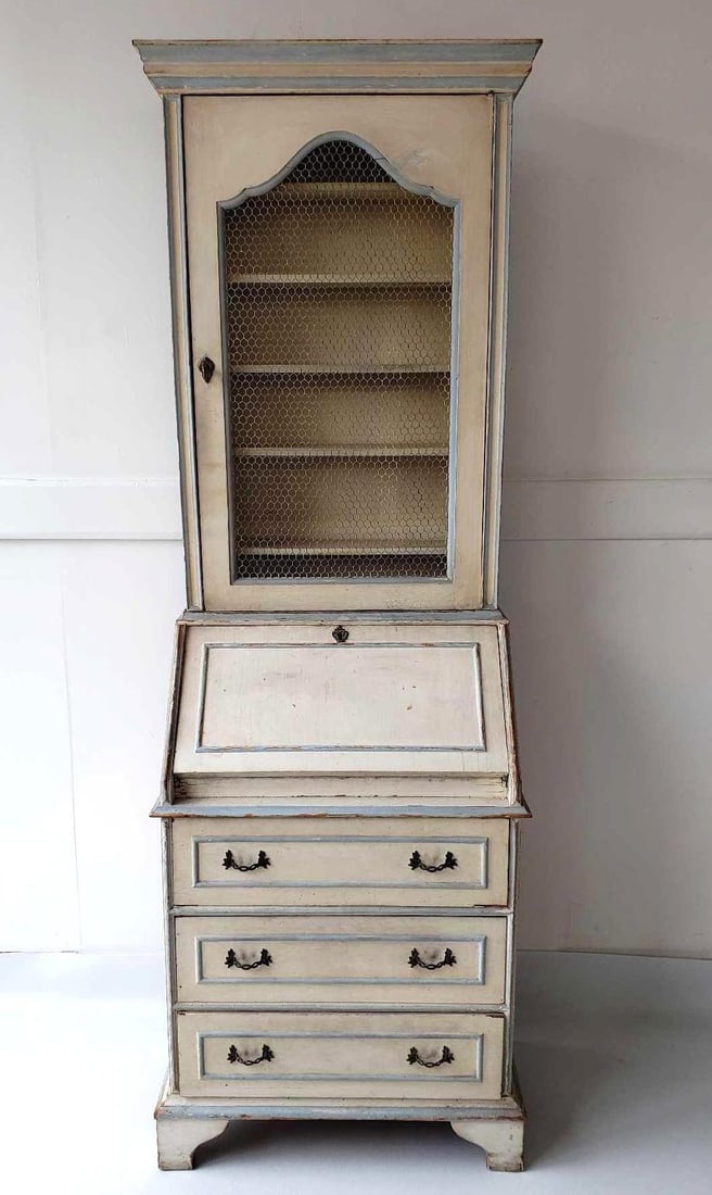 VINTAGE ITALIAN PAINT DECORATED SECRETARY DESK | MADE FOR BLOOMINGDALES (1 of 19)