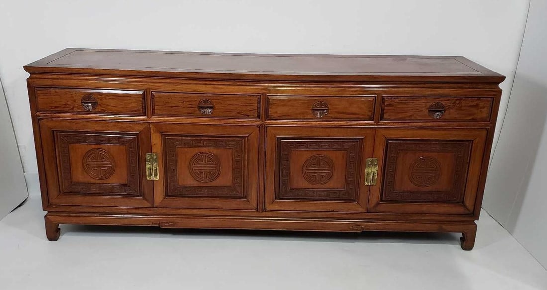 MID-CENTURY CHINESE ROSEWOOD SIDEBOARD / CREDENZA (1 of 14)