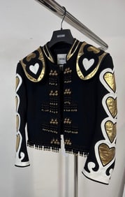 MOSCHINO ARCHIVAL SAMPLE: "TOREADOR" BOLERO JACKET WITH BELLS ROSSELLA JARDINI PERIOD