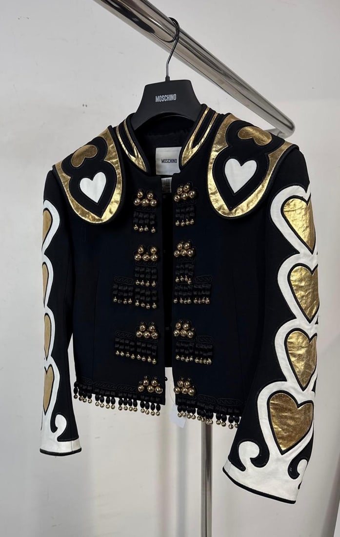 MOSCHINO ARCHIVAL SAMPLE: "TOREADOR" BOLERO JACKET WITH BELLS ROSSELLA JARDINI PERIOD (1 of 5)