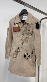 MOSCHINO "SURVIVAL" SHIRT DRESS ARCHIVAL SAMPLE