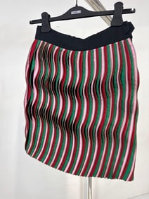 FRANCO MOSCHINO ARCHIVAL SAMPLE WAVY ZIPPER APPLIQUE SKIRT