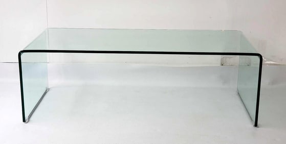 GLASS WATERFALL COCKTAIL/COFFEE TABLE