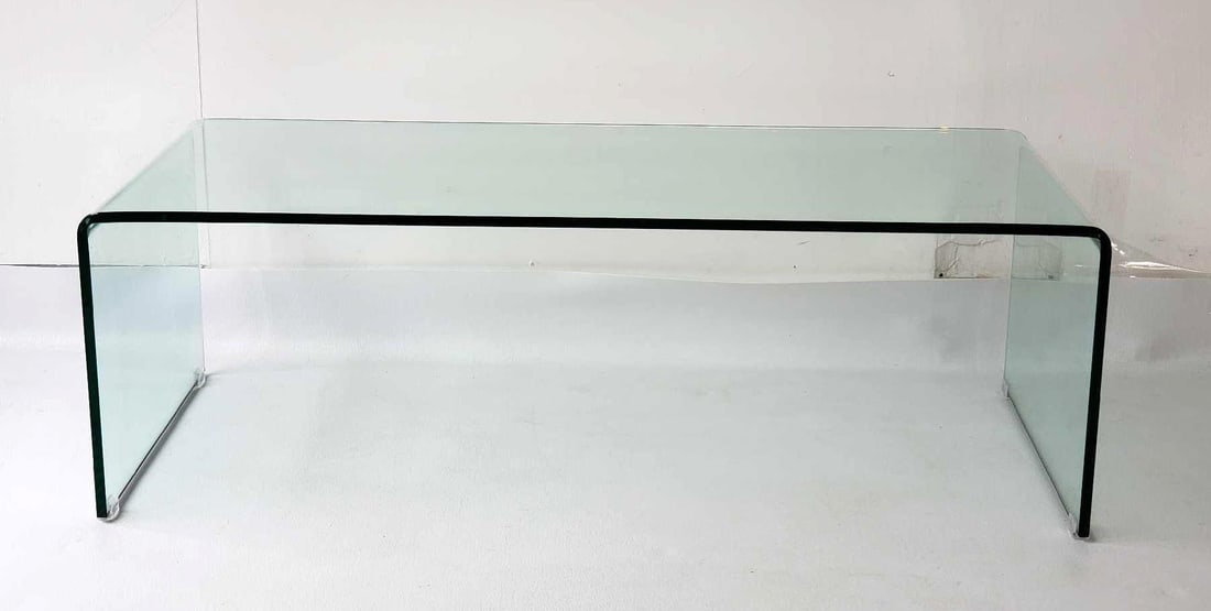 GLASS WATERFALL COCKTAIL/COFFEE TABLE (1 of 7)