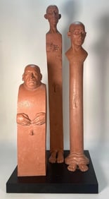 THE LIVING ESTATE OF JOSEPH RODANO: MICHEL LANGLAIS SCULPTURE OF THREE MEN