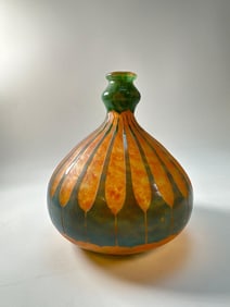 VINTAGE ART NOUVEAU / ART DECO STYLE FRENCH CAMEO GLASS VASE