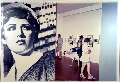 FRAMED PHOTO OF CINDY SHERMAN MOMA EXHIBIT