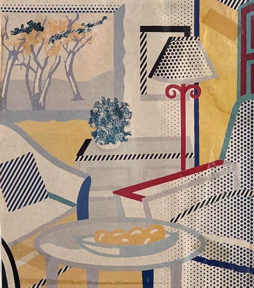 FRAMED IMAGE CUT FROM NEW YORKER MAGAZINE OBITUARY OF ROY LICHTENSTEIN 1997 (1 of 7)