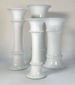 SET OF FOUR HOLMEGAARD MB VASES DENMARK