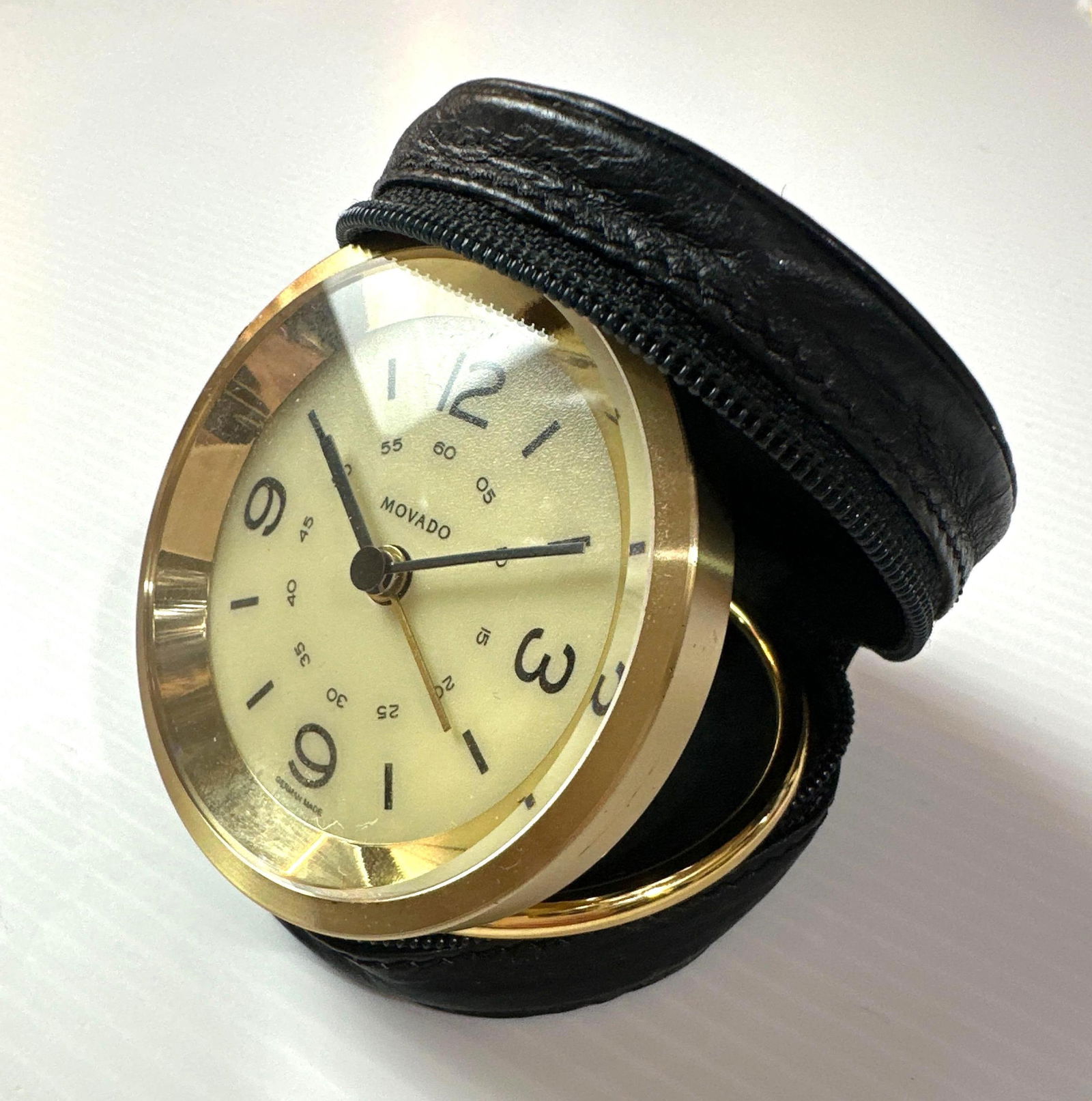 VINTAGE MOVADO TRAVEL WATCH IN CASE (1 of 10)