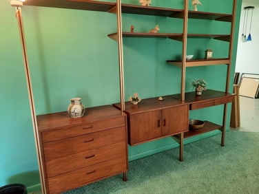 GEORGE NELSON FOR HERMAN MILLER OMNI THREE BAY SHELVING UNIT