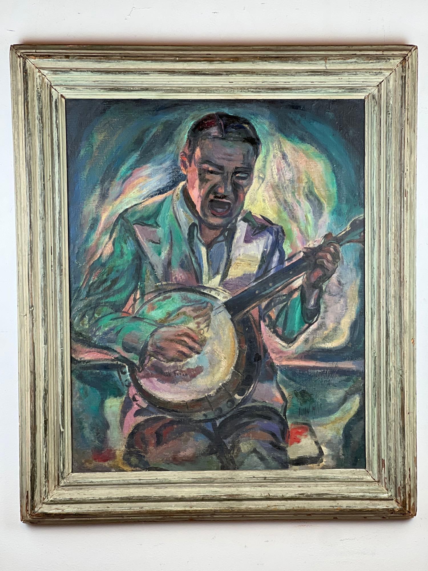 JOHN MUIR OIL PAINTING “SINGING BANJOIST" (1 of 10)